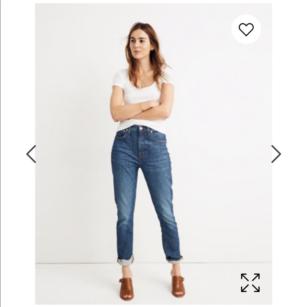 Madewell high rise slim boyjean: eco edition